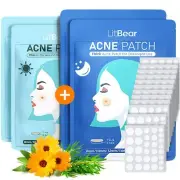 Acne Pimple Patches- Day and Night 4 Sizes 360 Dots Thin & Thick Hydrocolloid...