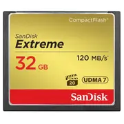 SanDisk Extreme CompactFlash 32GB 120MB/s Memory Card | Black