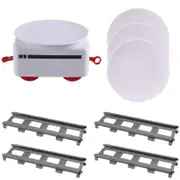 Sushi Train Rotary Sushi Toy Track Conveyor Belt Rotating Table Kid Food Train Set DIY Sushi Making white