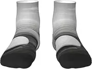 [JEJEA] Grey Zen Stones Picture print Men's Athletic Cushioned Crew Socks Crew Training Athletic Socks Men and Women for Sports