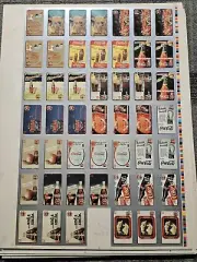 1995 Uncut Coca Cola Phone Card Sheets