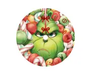 35Inch Christmas Tree Skirt, Soft Christmas Tree Mat for Xmas Party Decoration Christmas Tree Base Cover Christmas Tree Decoration A21