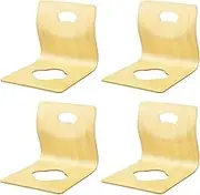 J-Kitchens (Quantity of 4) Chair, Natural W15.7 x D20.9 x Height 15.6 inches (400 x 505 x 395 mm)