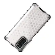 2PC For Galaxy S10 Plus Shockproof Honeycomb PC + TPU Case(White)