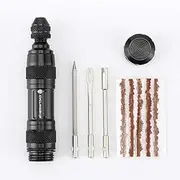 Bike Tool Tubeless Bike Tire Repair Kit Fix a Puncture or Flat, Fast -Tackle Set Includes Storage Canister, 3 Repair Tools- 5 Repair Strips – for MTB and Road Bicycle Tires(Bike Tool)