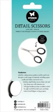 Studio Light Soft Grip Detail Scissors-Nr. 01, Fine Tip