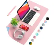 Desk Pad Desk Protector Mat - Dual Side PU Leather Desk Mat Large Mouse Pad, Writing Mat Waterproof Desk Cover Organizers