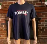 Men's Tommy Hilfiger Short-Sleeve Sport Tee Shirt Size M Sleepwear Navy new