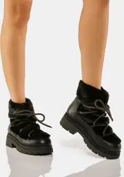 [Free People] Polar Queen Faux Fur Boots