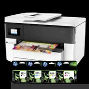HP Officejet 7740 All-In-One Printer Bundle - Includes: [HP Officejet 7740, XL Black, XL Cyan, XL Magenta, XL Yellow]