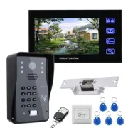 7" Video door phone intercom system RFID door access control kit outdoor camera