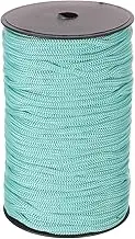 uxcell 1/4 Inch Polypropylene Rope Braided Ropes, 328ft Nylon Rope Hollow Utility Cord for Clothesline, Camping, Hiking, Outdoor, Teal Blue