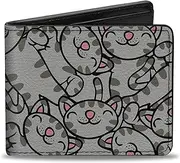 [Buckle-Down] Bi-Fold Wallet, Soft Kitty Poses Stacked