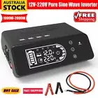 1000W 2000W Pure Sine Wave Power Inverter DC 12V to AC 220V 4USB Remote Control