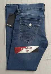 True Religion Geno Single Flap Relaxed Slim Jean Mens Size 30 x 32