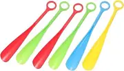 [CONGARTENO] Lazy Shoe Helper for Seniors and Pregnant Women Long Handle Shoehorns Plastic 6 Pack Easy to Use