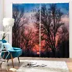 Wonderful Twilight Woods 3D Blockout Photo Print Curtain Fabric Curtains Window