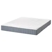 VALEVÅG pocket sprung mattress, firm/light blue, Double