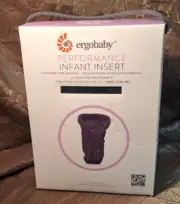 NIB ERGOBABY PADDED INFANT INSERT, BLACK, 100% COTTON LINING, MESH OUTER SHELL