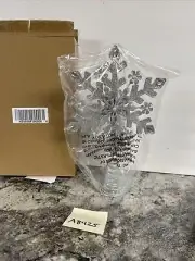 Bethlehem Lights 13" Metallic Snowflake Tree Topper Christmas Silver