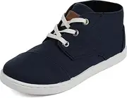 [TOMS] Youth Mid-Top Paseos Shoes, 2 M US Little Kid, Navy Canvas