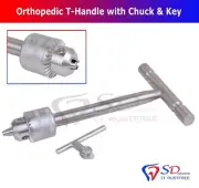 Orthopedic T Handle With Chuck & Key Orthopaedic Veterinary Surgery Instruments