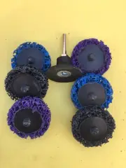 2” Roloc Holder W/[6)Polishing Grinding Stripping Cleaning Discs