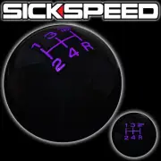 BLACK/PURPLE FING FAST SHIFT KNOB 5 SPEED SHORT THROW SHIFTER LEVER 12X1.5 S04