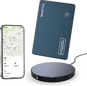 Wallet Tracker Card for Apple Find My (iOS Only) Wallet Air Tracker tag Finder Slim Smart Bluetooth Tracker for Purse Wallet Key Luggage Bag Rechargeable Item Locator (Dark Blue2)