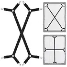 2 Pcs Bed Sheet Holder Straps Adjustable Bed Sheet Fasteners Elastic Bands