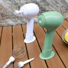 Electric Handheld Egg Beater with 2 Stainless Whisks and Stand Convenient Useful