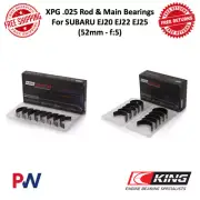 King Racing Rod & Main Bearings XPG 0.25 For Subaru EJ20 EJ22 EJ25 (52mm - f:5)