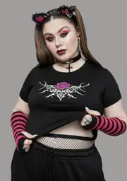 [Widow] I'm Nobody's Fool Rose Graphic Tee
