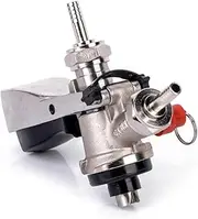 S Type Keg Coupler, G5/8 Thread Beer Keg Tap Copper Beer Dispenser Coupler with Air Valve for Bar Hotel Restaurant