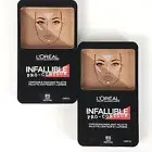 2 Pack L'Oreal Infallible Pro-Contour Contour & Highlight Palette Deep #815 New