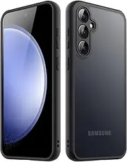 [JETech] Matte Case for Samsung Galaxy S23 FE 6.4-Inch with Upgraded Camera Protection, Translucent Frosted Matte Back Shockproof Protective Phone Cover (Black)