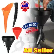 Petrol Long Stem Funnel Extension Pipe Oil Petrol Diesel Gasoline Fuel Funnel ZO