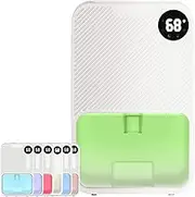 Air Dehumidifier With 7-Colour Ambient Light 3.8L Water Tank 900ml/Day Portable for Small Bedroom Bathroom Laundry Kitchen Basement Remove Moisture Auto Defrost