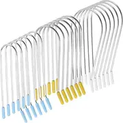 FOMIYES 24Pcs Hot Roller Clips, U-shaped Hair Curler Replacement Clips, Fits Rollers and Curlers, 3 Sizes