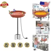 Compact Heated Bird Bath with Thermostat Control – Perfect Gift for Bird Lovers