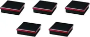 Set of 5, 6 Inch Square Cloth Side Meal Bento Box (Divided Separately) (Shokado)