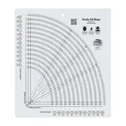 Creative Grids Ovals All Ways Non-Slip Quilt Ruler Quilting Sewing Craft
