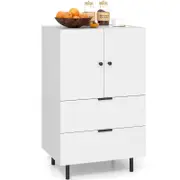 Costway Sideboard Buffet Cabinet Serving Cupboard Coffee Bar Station