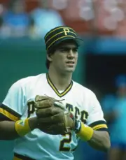 Shortstop Sam Khalifa Pittsburgh Pirates looks on from the field d- Old Photo 1