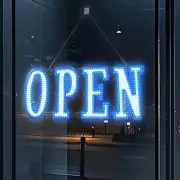 LED Open Sign for Business, 40"x14" Large Open LED Light Flashing Light Up Si...