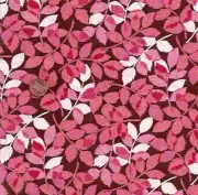 In the Pink brown pink leaves Moda fabric