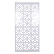 Tuscan Path 900 x 1800mm White Flowers Screen Panel