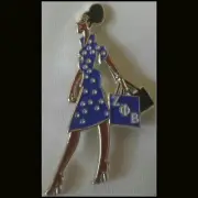 Zeta Phi Beta Sorority Diva Lapel Pin