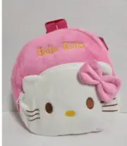 Hello Kitty plush kid size small backpack bag kawaii pink new