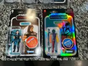 Star Wars Vintage Collection Mandalorian Cara Dune & Prototype Mandalorian New